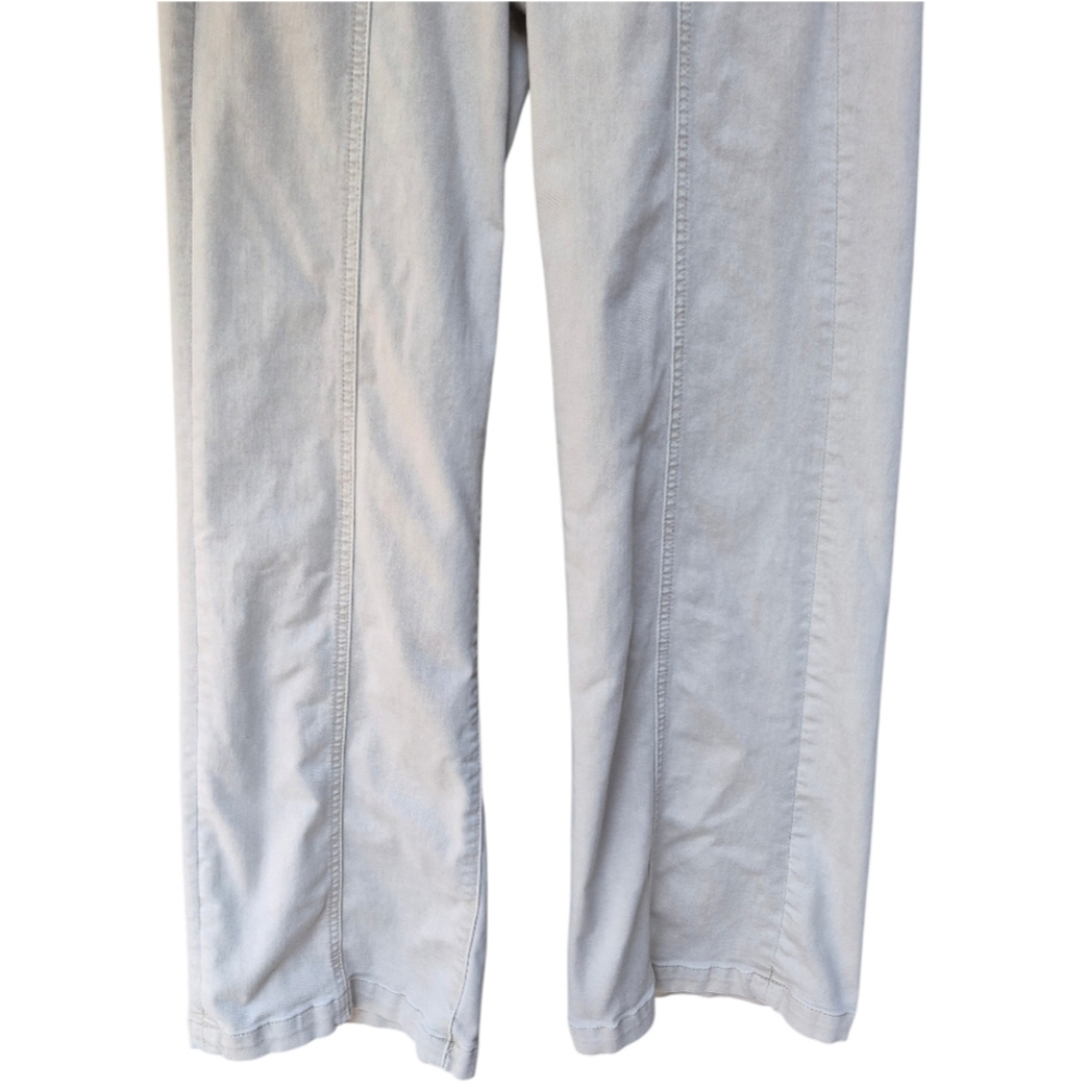 PAIGE Wide Leg High-Rise Jeans in Light Beige - Picture 5 of 16
